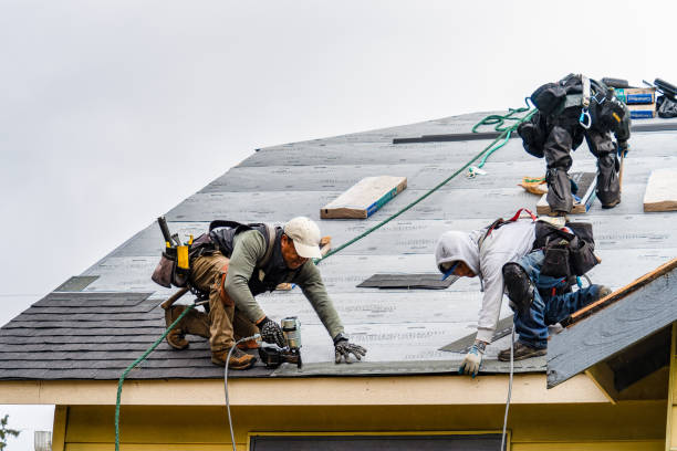 Professional Gutter Installation technician working in Braddock Heights, MD